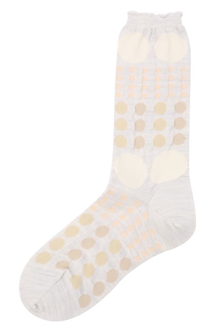 Женские шерстяные носки ANTIPAST кремвого цвета, арт. AM-365A | Фото 1 (Материал внешний: Шерсть, Синтетический материал)