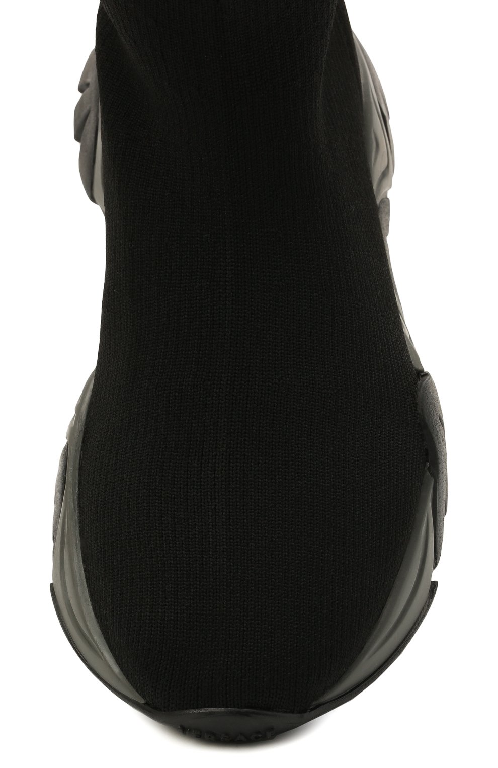 Мужского текстильные кроссовки VERSACE черного цвета, арт. 1000517/1A00459/27-29 | Фото 4 (Стили: Гранж)