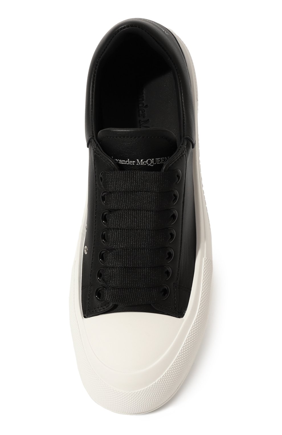 Кожаные кеды Deck Plimsoll Alexander McQueen  697121/WIAB6 Фото 6