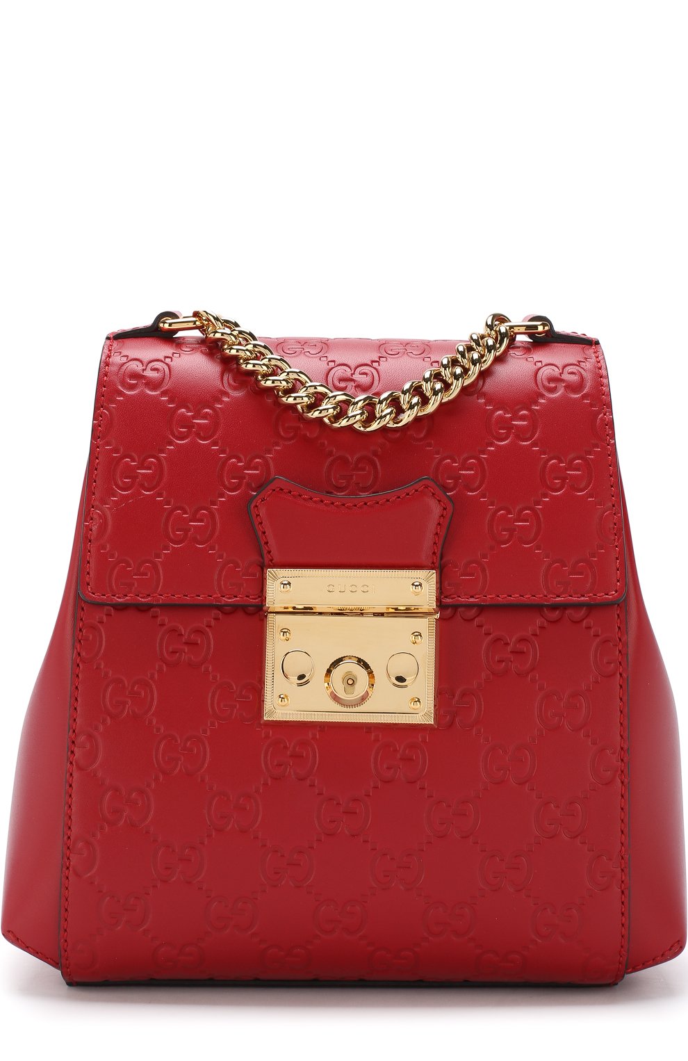 Gucci padlock hot sale medium red