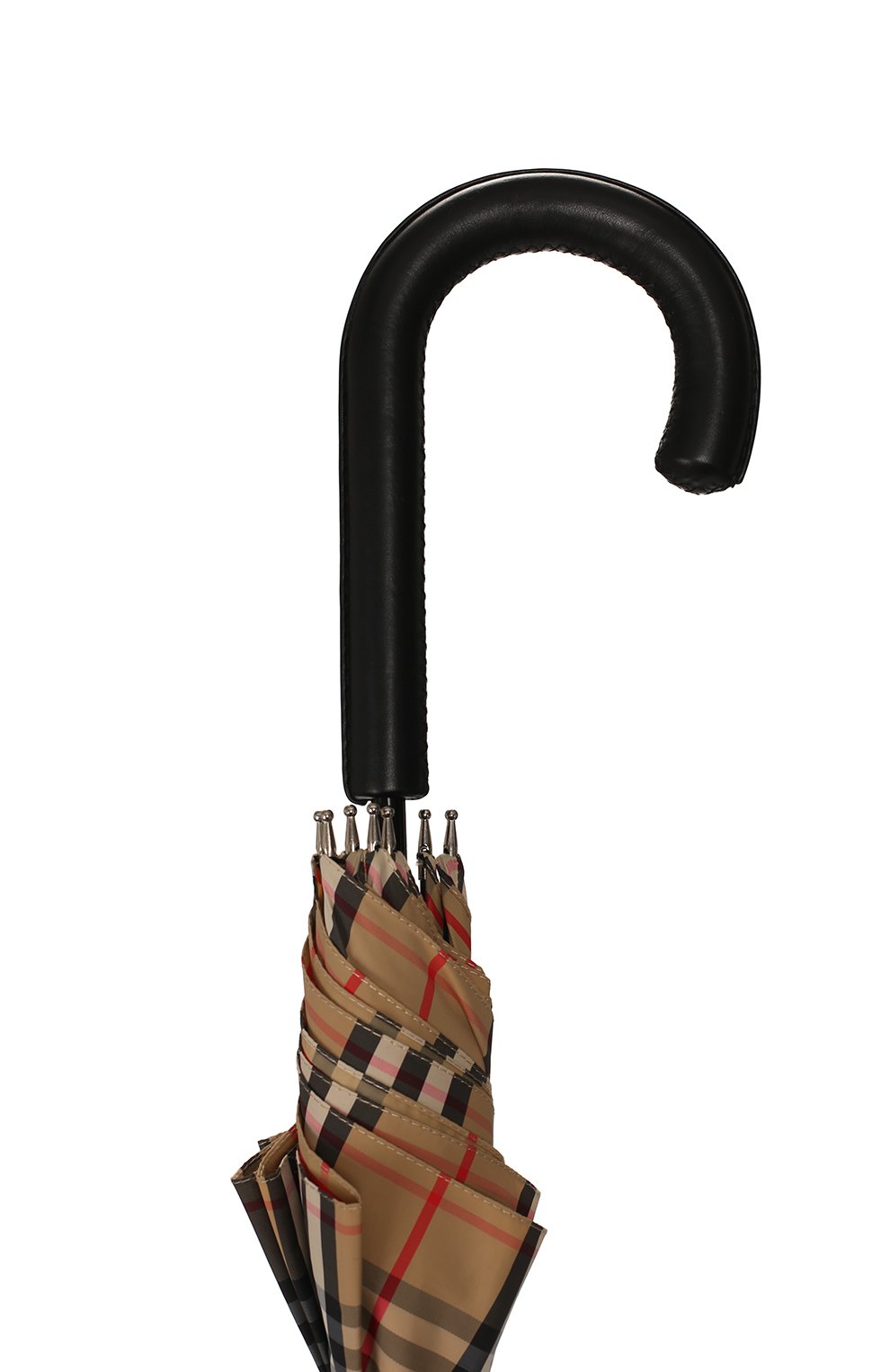 Мужской зонт-трость BURBERRY бежевого цвета, арт. 8025464 | Фото 5 (Материал: Текстиль, Синтетический материал)