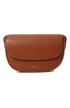 Женская сумка swing FRENZLAUER коричневого цвета, арт. SWING | Фото 1 (Сумки-технические: Сумки через плечо; Материал: Натуральная кожа; Ремень/цепочка: На ремешке; Размер: small)