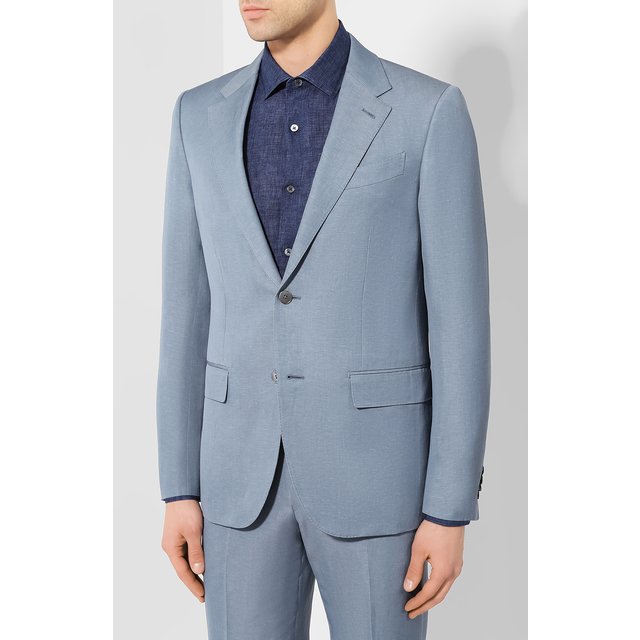 фото Костюм из смеси шерсти и льна ermenegildo zegna