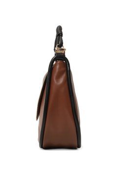 Женская сумка horseback BORBONESE коричневого цвета, арт. 923320 | Фото 4 (Сумки-технические: Сумки top-handle; Размер: medium; Материал: Натуральная кожа; Ремень/цепочка: На ремешке)
