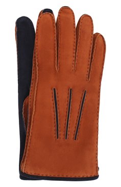 Мужские замшевые перчатки LORO PIANA оранжевого цвета, арт. FAL4614 | Фото 1 (Материал: Замша, Натуральная кожа; Региональные ограничения белый список (Axapta Mercury): RU; Мужское Кросс-КТ: Кожа и замша)