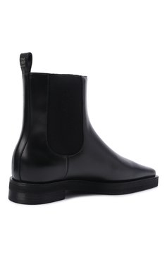 Женские кожаные ботинки TOTEME черного цвета, арт. 214-921-825 | Фото 5 (Подошва: Платформа; Каблук высота: Низкий; Материал внутренний: Натуральная кожа; Материал сплава: Проставлено; Материал утеплителя: Без утеплителя; Женское Кросс-КТ: Челси-ботинки; Драгоценные камни: Проставлено)