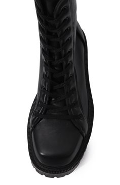 Мужские кожаные ботинки VIC MATIE черного цвета, арт. 1D8158U_B32B070101 | Фото 6 (Мужское Кросс-КТ: Ботинки-обувь, Байкеры-обувь; Материал внутренний: Натуральная кожа; Материал сплава: Проставлено; Материал утеплителя: Без утеплителя; Подошва: Массивная; Драгоценные камни: Проставлено)