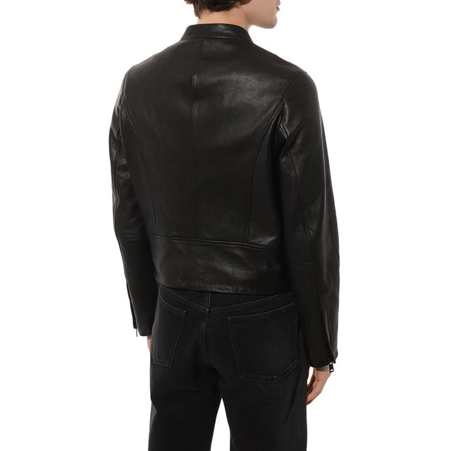 фото Кожаная куртка trussardi