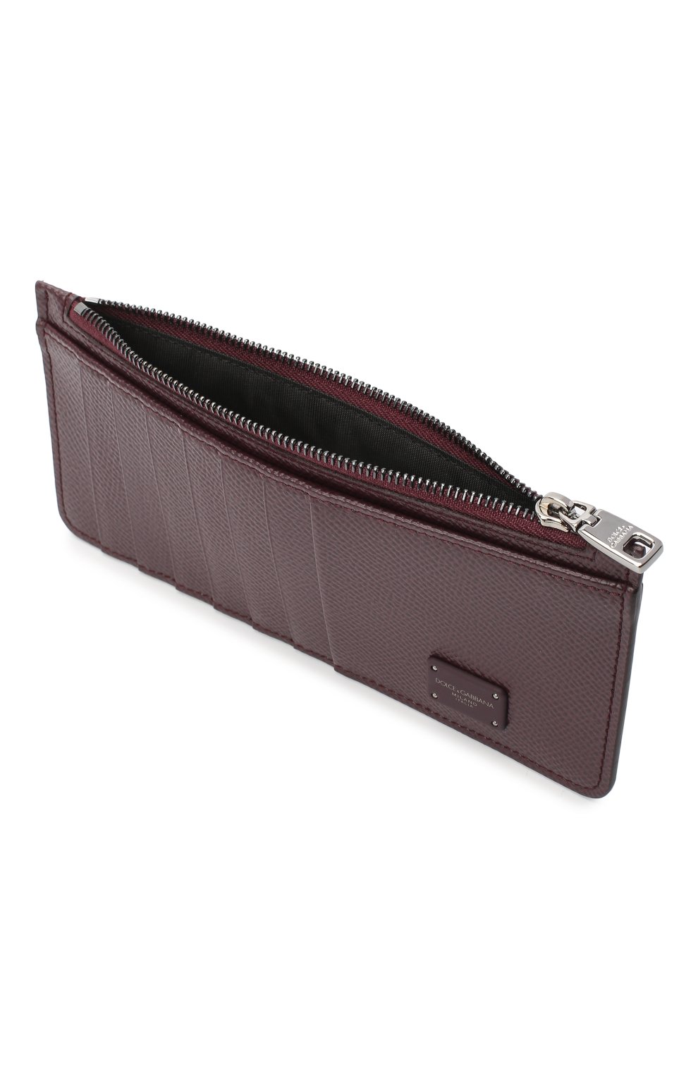 Мужской кожаный футляр для кредитных карт DOLCE & GABBANA бордового цвета, арт. BP2172/AZ602 | Фото 3 (Материал: Натуральная кожа)