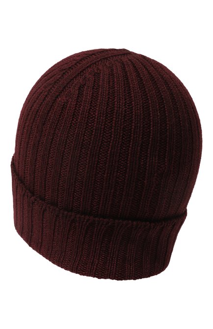 Мужская шерстяная шапка GRAN SASSO бордового цвета, арт. 23190/22700 | Фото 2 (Материал: Шерсть, Текстиль; Кросс-КТ: Трикотаж)