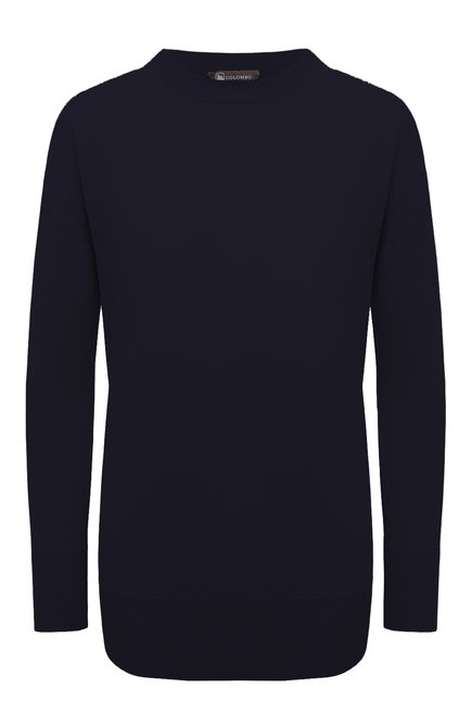 Женский хлопковый пуловер COLOMBO темно-синего цвета по цене 79800 руб., арт. MA04069/3-85IE | Фото 1