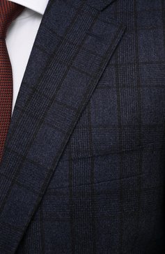 Мужской шерстяной костюм CANALI синего цвета, арт. 11220/10/BF01207 | Фото 6 (Материал внешний: Шерсть; Рукава: Длинные; Костюмы М: Однобортный; Стили: Классический; Материал подклада: Купро)