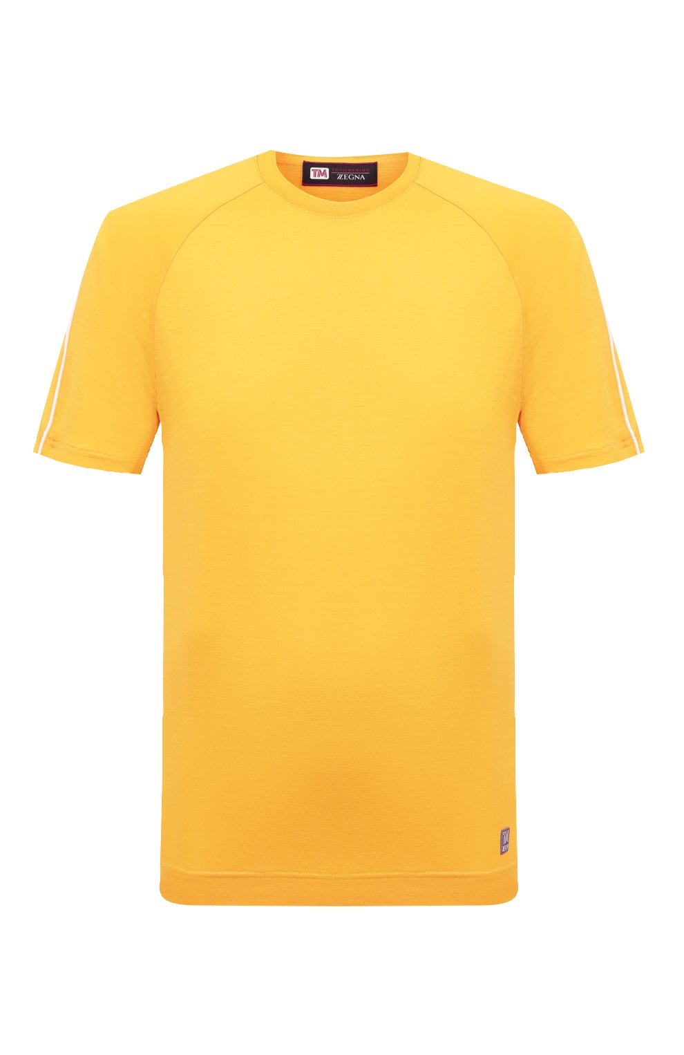 Мужская желтая шерстяная футболка Z ZEGNA купить в интернет-магазине ...
