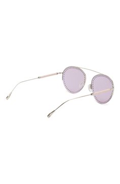 Женские солнцезащитные очки TOD’S розового цвета, арт. X0W02346017AGU | Фото 4 (Тип очков: С/з; Материал: Металл; Оптика Гендер: оптика-женское; Очки форма: Авиаторы)
