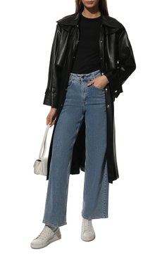 Женская хлопковая футболка JIL SANDER черного цвета, арт. JPPS705502-WS257108 | Фото 2 (Принт: Без принта; Рукава: Короткие; Длина (для топов): Стандартные; Региональные ограничения белый список (Axapta Mercury): RU; Материал сплава: Проставлено; Материал внешний: Хлопок; Женское Кросс-КТ: Футболка-одежда; Драгоценные камни: Проставлено; Стили: Кэжуэл)
