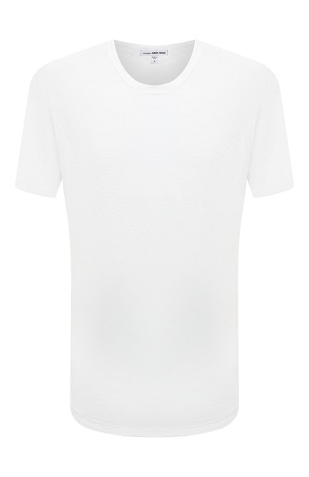 Мужская хлопковая футболка JAMES PERSE белого цвета, арт. MKJ3360 | Фото 1 (Материал внешний: Хлопок; Принт: Без принта; Рукава: Короткие; Стили: Кэжуэл; Статус проверки: Проверена категория; Длина (для топов): Стандартные; Региональные ограничения белый список (Axapta Mercury): RU)