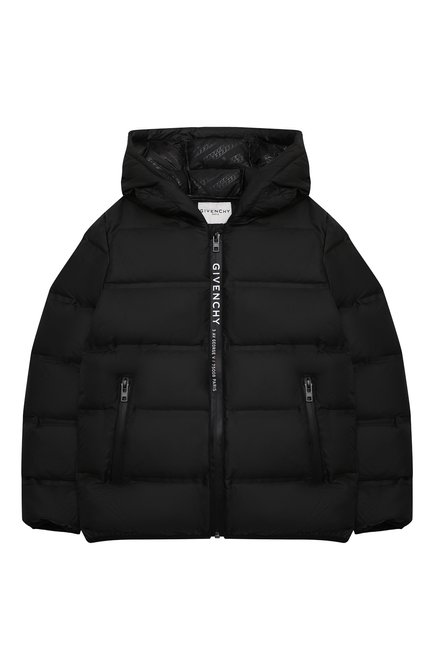 Детского куртка GIVENCHY черного цвета по цене 69700 руб., арт. H26079 | Фото 1