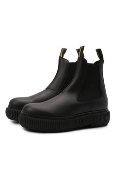 Мужские кожаные челси LANVIN черного цвета, арт. FM-B0LI01-GRIF-A21 | Фото 1 (Каблук высота: Высокий; Материал внутренний: Натуральная кожа; Материал сплава: Проставлено; Материал утеплителя: Без утеплителя; Подошва: Массивная; Драгоценные камни: Проставлено; Мужское Кросс-КТ: Сапоги-обувь, Челси-обувь)