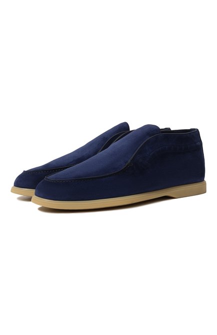Мужские замшевые ботинки STEFANO RICCI темно-синего цвета по цене 74800 руб., арт. UC64_G4170/SD | Фото 1