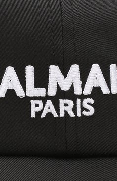 Детская хлопковая бейсболка BALMAIN черного цвета, арт. 6K0587/KX390 | Фото 3 (Материал: Текстиль, Хлопок; Материал сплава: Проставлено, Проверено; Нос: Не проставлено; Статус проверки: Проверено)