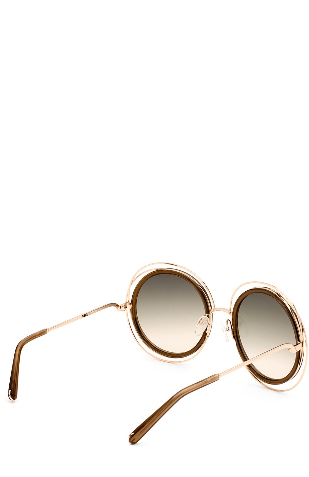 Женские солнцезащитные очки CHLOÉ коричневого цвета, арт. 120S-750 | Фото 3 (Материал внутренний: Не назначено; Региональные ограничения белый список (Axapta Mercury): Не проставлено; Нос: Не проставлено; Тип очков: С/з)