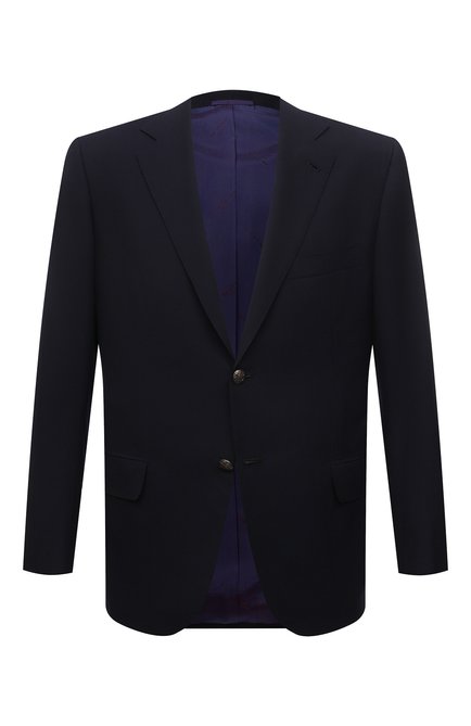 Мужской шерстяной пиджак KITON темно-синего цвета по цене 427500 руб., арт. UG81K03711 | Фото 1