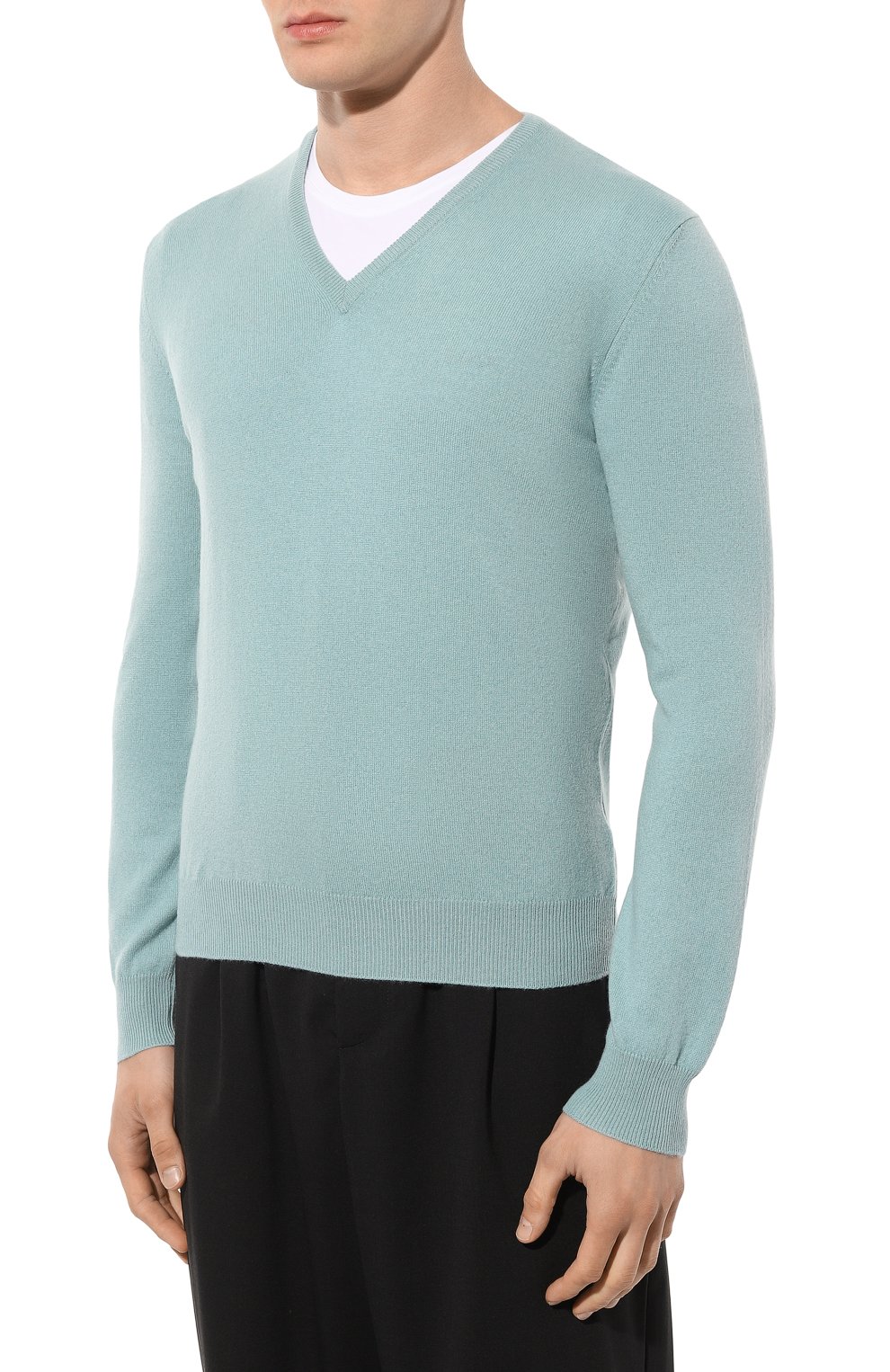 Кашемировый пуловер Gran Sasso 55115/15590, цвет голубой, размер 48 55115/15590 - фото 3