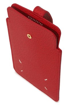Кожаный чехол для iphone MAISON MARGIELA красного цвета, арт. SA1VZ0008/P4455 | Фото 3 (Женское Кросс-КТ: Кожа iPhone)