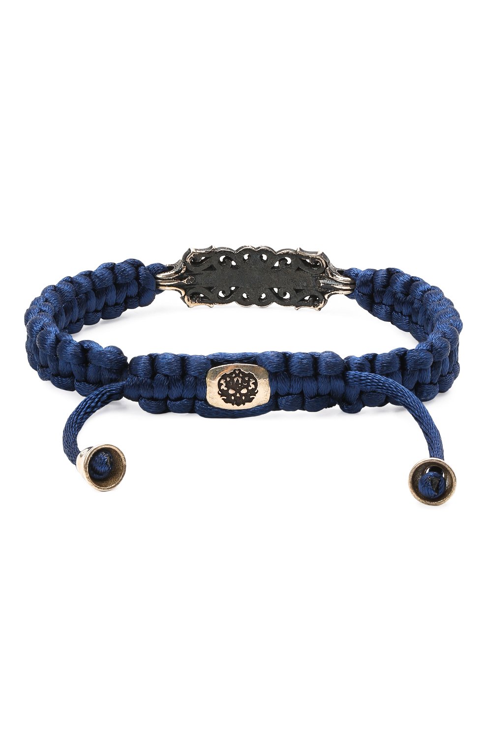 Мужской браслет возрождение империи GL JEWELRY синего цвета, арт. M450006-S97-327 | Фото 3 (Материал: Серебро, Текстиль)