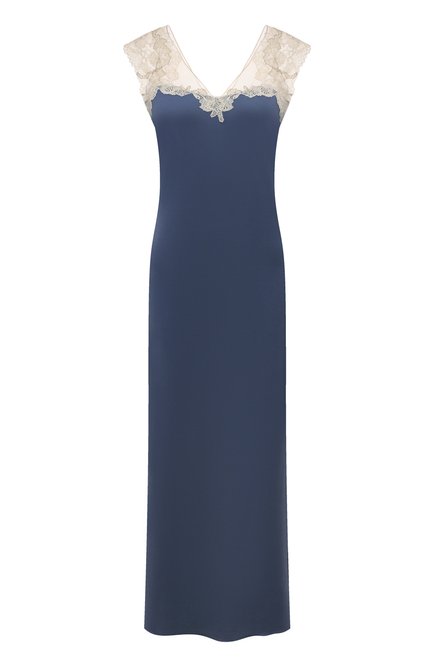 Женская сорочка GIANANTONIO PALADINI синего цвета, арт. PC02/L | Фото 1 (Материал внешний: Синтетический материал; Материал сплава: Проставлено; Нос: Не проставлено)