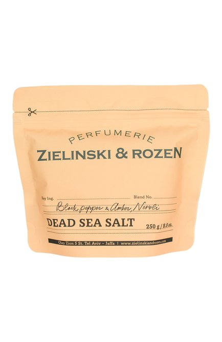 Соль мертвого моря black pepper & amber, neroli (250g) ZIELINSKI&ROZEN бесцветного цвета, арт. 4627153152750 | Фото 1