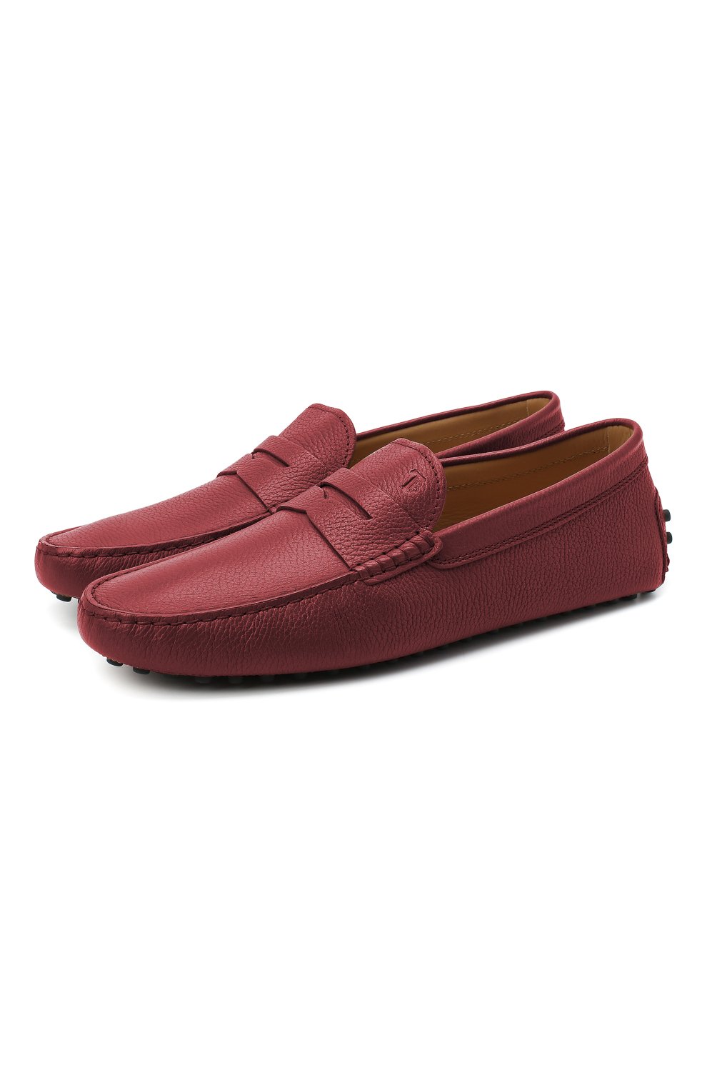 Мужские красные кожаные мокасины TOD’S купить в интернет-магазине ЦУМ ...