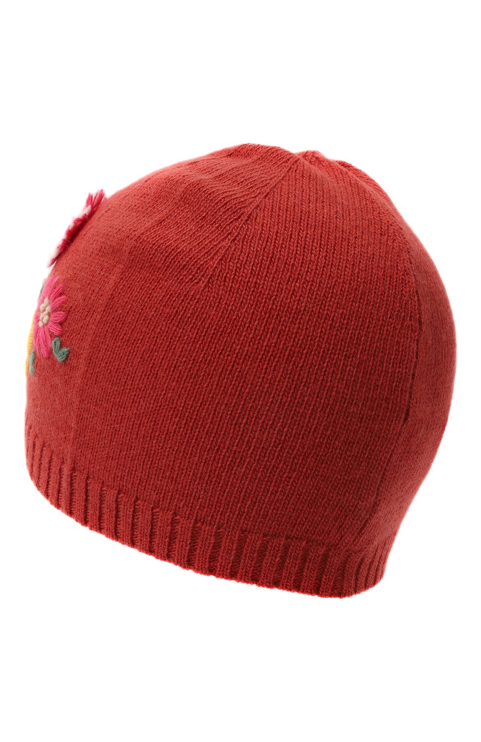Детского шерстяная шапка IL GUFO красного цвета, арт. A23E0347EM220 | Фото 2 (Материал: Текстиль, Шерсть; Материал сплава: Проставлено; Нос: Не проставлено)