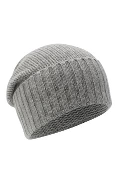 Женская кашемировая шапка FTC серого цвета, арт. 770-0950 | Фото 1 (Материал: Текстиль, Кашемир, Шерсть)