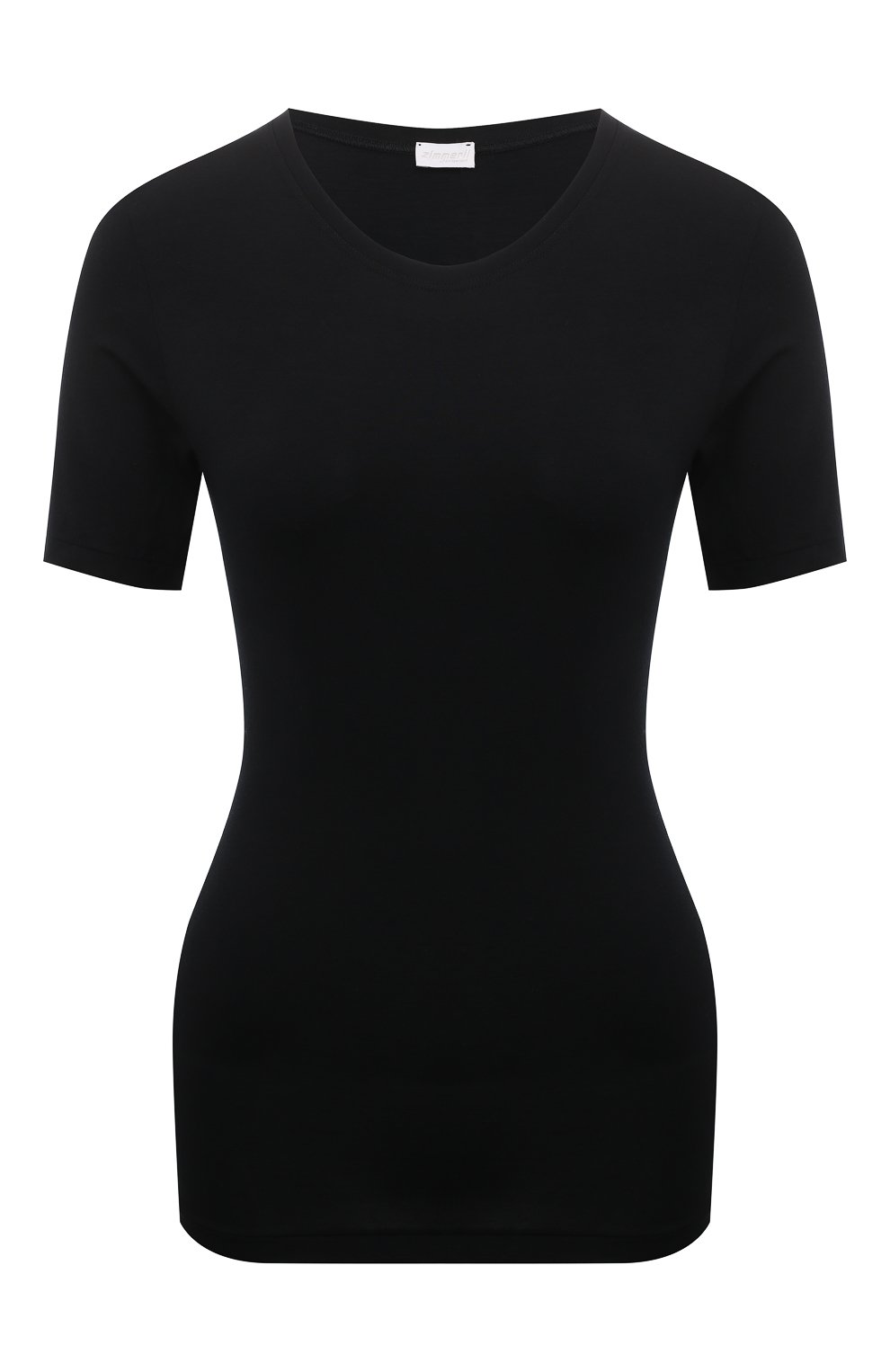 Женская футболка ZIMMERLI черного цвета, арт. 700-3450 | Фото 1 (Материал внешний: Синтетический материал; Материал сплава: Проставлено; Нос: Не проставлено; Женское Кросс-КТ: Футболка-белье)