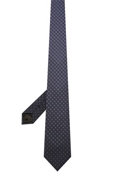 Мужской шелковый галстук BRIONI синего цвета, арт. 061Q00/01408 | Фото 2 (Принт: С принтом; Материал: Текстиль, Шелк)