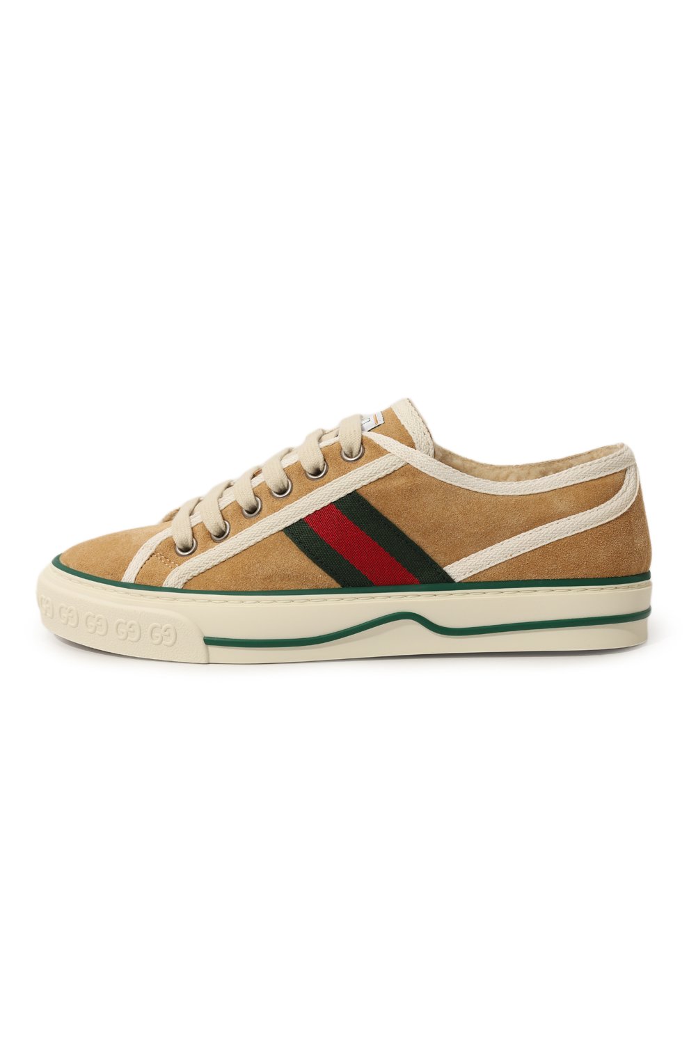 Замшевые кеды Tennis 1977 Gucci  649326 UAE10 Фото 2