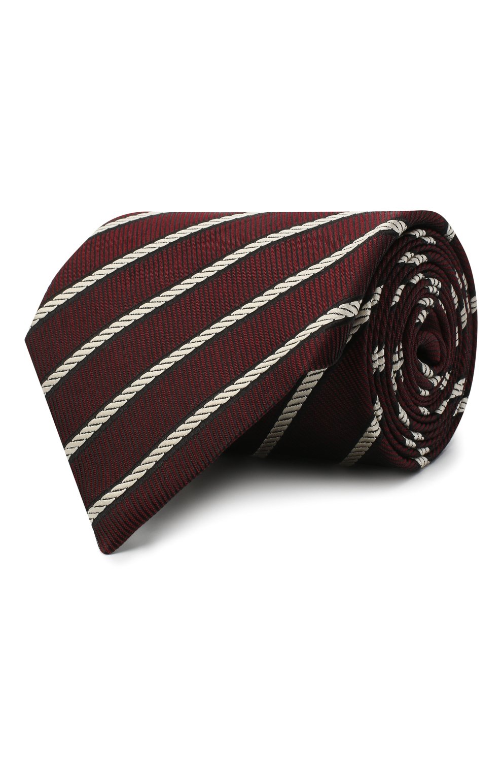 Мужской шелковый галстук TOM FORD бордового цвета, арт. 9TF32/XTF | Фото 1 (Принт: С принтом; Материал: Текстиль, Шелк; Региональные ограничения белый список (Axapta Mercury): RU)