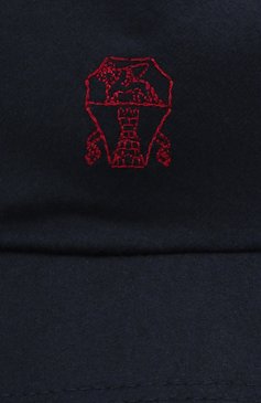 Мужской шерстяная бейсболка BRUNELLO CUCINELLI темно-синего цвета, арт. M038P9985 | Фото 3 (Материал: Текстиль, Шерсть)