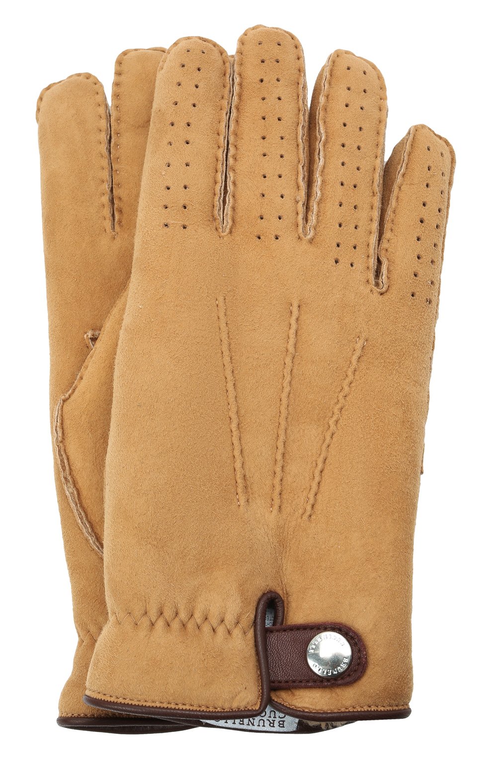 Мужские замшевые перчатки BRUNELLO CUCINELLI бежевого цвета, арт. MPMS93608 | Фото 1 (Материал: Замша, Натуральная кожа; Региональные ограничения белый список (Axapta Mercury): RU; Кросс-КТ: Пуховик; Мужское Кросс-КТ: Кожа и замша)