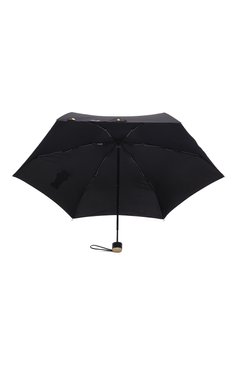 Женский складной зонт MOSCHINO черного цвета, арт. 8351-SUPERMINI | Фото 3 (Материал: Текстиль, Синтетический материал, Металл)