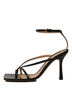 Женские кожаные босоножки the stretch BOTTEGA VENETA черного цвета, арт. 608835/VBSF0 | Фото 4 (Каблук высота: Высокий; Материал внутренний: Натуральная кожа; Каблук тип: Шпилька; Подошва: Плоская; ширина носка стельки: 7,7; толщина подошвы: 0,8; высота каблука: 9)