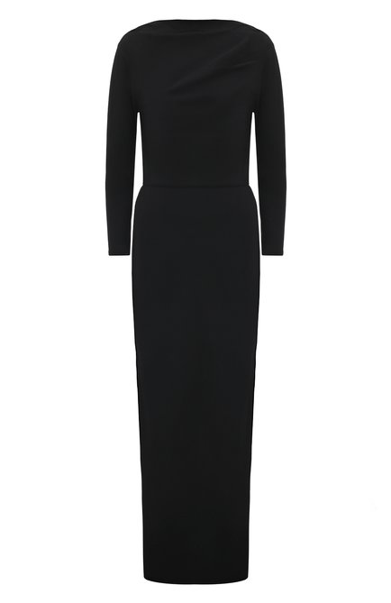 Женское платье из вискозы и шерсти CO черного цвета по цене 148500 руб., арт. 4566BWSS | Фото 1