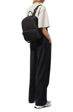 Женский рюкзак portrait medium BORBONESE черного цвета, арт. 933028 | Фото 7 (Размер: medium; Материал сплава: Проставлено; Ремень/цепочка: На ремешке; Материал: Текстиль; Драгоценные камни: Прост авлено; Стили: Кэжуэл)