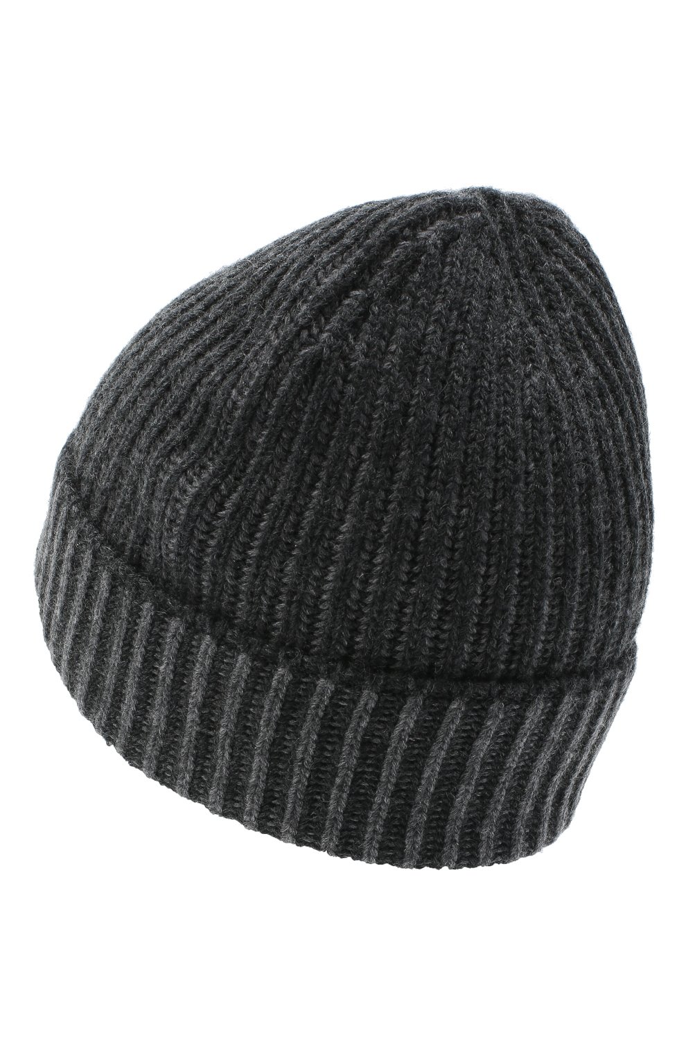 Женская кашемировая шапка BURBERRY серого цвета, арт. 8033756 | Фото 2 (Материал: Текстиль, Кашемир, Шерсть)