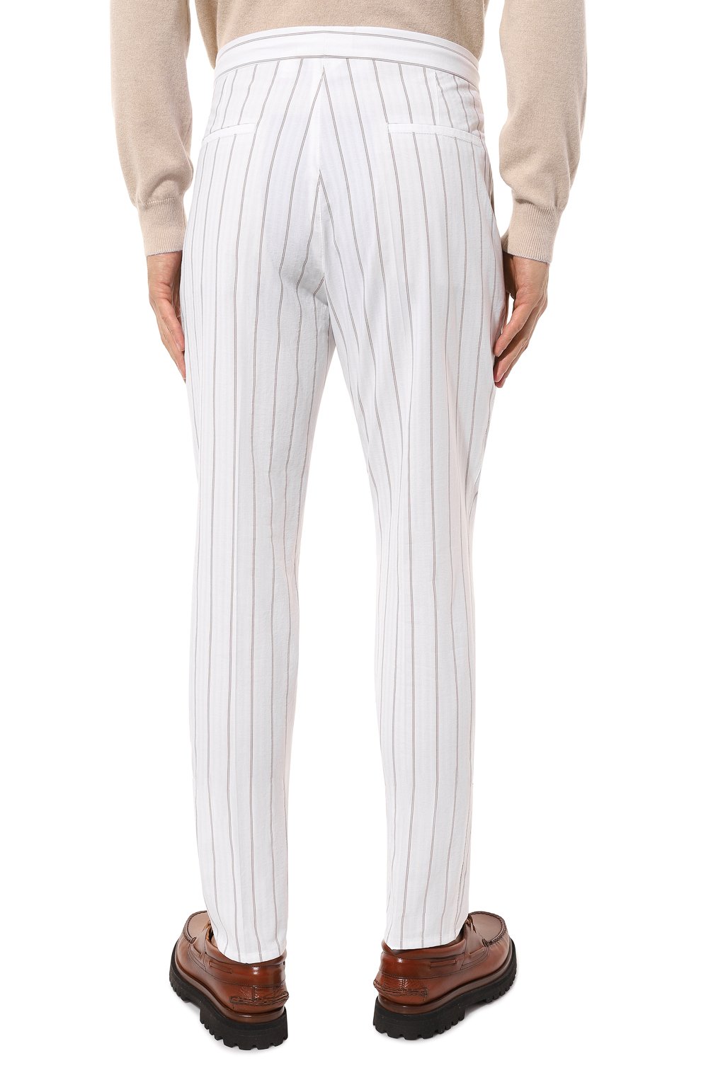 Хлопковые брюки Brunello Cucinelli  MH242B6224 Фото 4