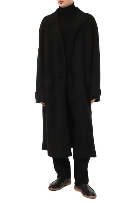 Мужские кожаные лоферы VALENTINO черного цвета, арт. 3Y2S0H20/XPJ | Фото 2 (Материал сплава: Проставлено; Материал внутренний: Натуральная кожа; Нос: Не проставлено; Стили: Кэжуэл)