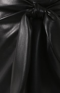 Женская мини-юбка NANUSHKA черного цвета, арт. L0WA_BLACK_VEGAN LEATHER | Фото 5 (Длина Ж (юбки, платья, шорты): Мини; Материал внешний: Синтетический материал; Женское Кросс-КТ: Юбка-одежда; Статус проверки: Проверена категория)
