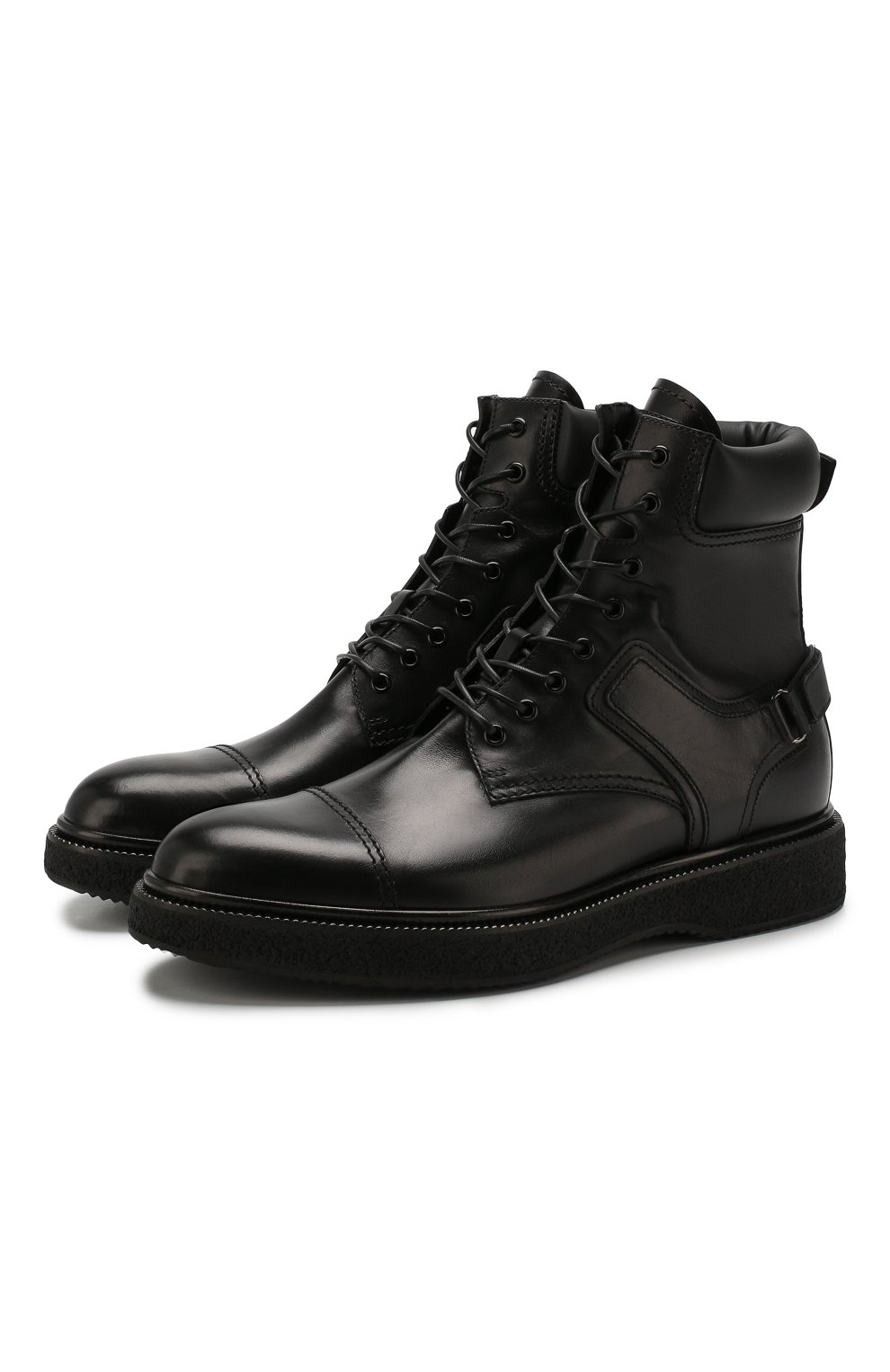 Мужские черные кожаные ботинки RARE купить в интернет-магазине ЦУМ, арт.RU3255/B0XER/NAPPA