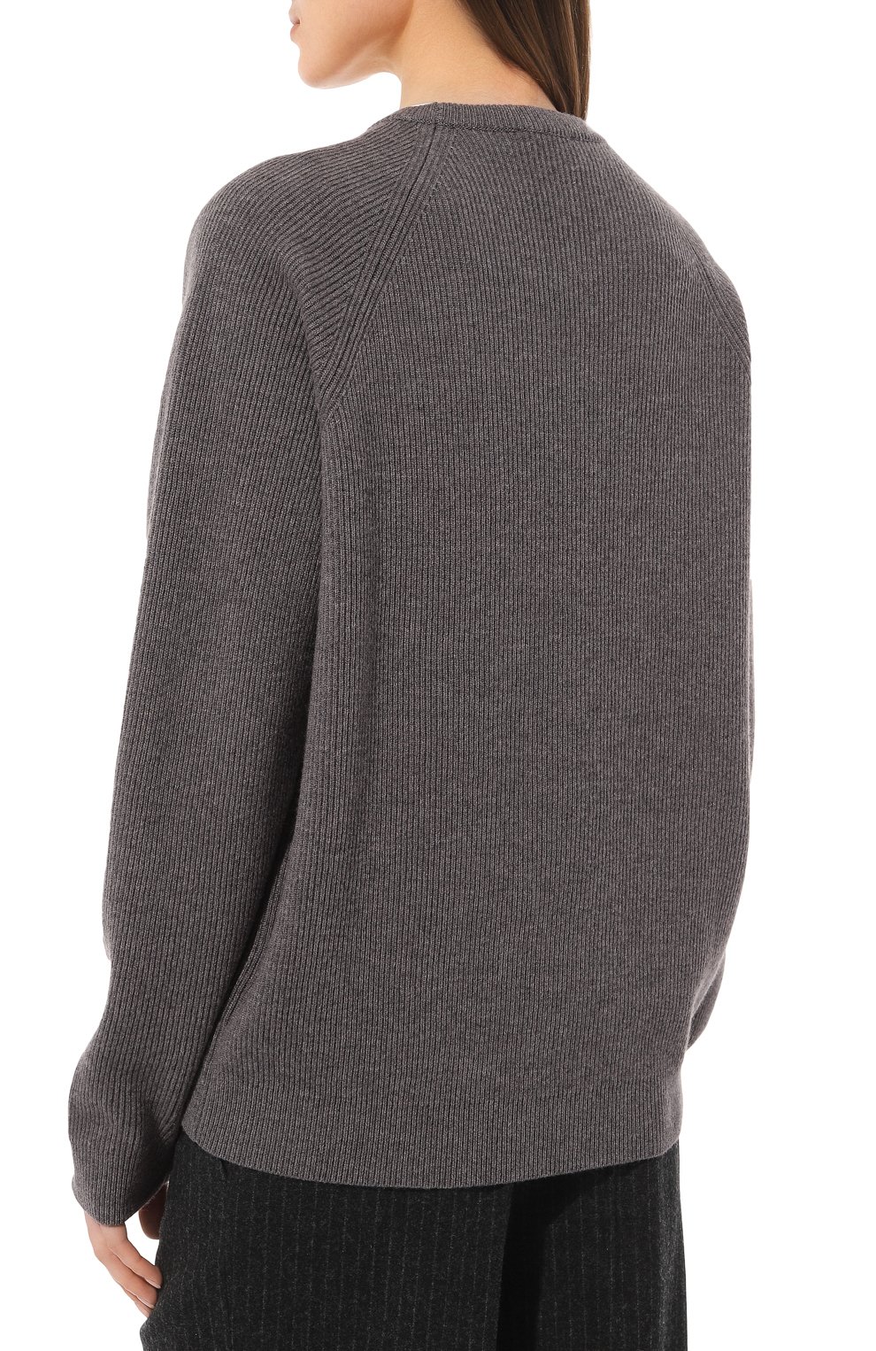 Мужские кашемировый пуловер CANESSA серого цвета, арт. EMKG001 FK0001T | Фото 4 (Региональные ограничения белый список (Axapta Mercury): Не проставлено; Материал сплава: Проставлено; Нос: Не проставлено; Женское Кросс-КТ: Пуловер-одежда; Драгоценные камни: Проставлено; Стили: Кэжуэл)